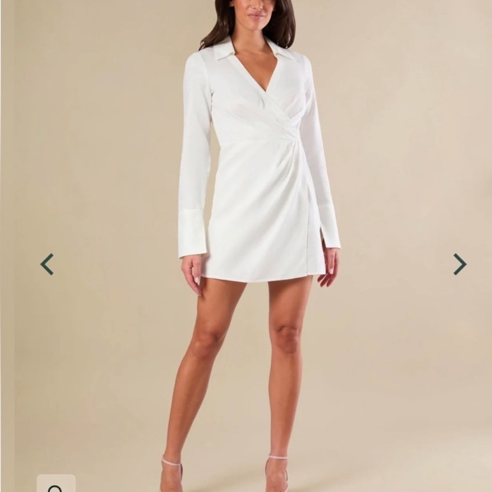 NWT Rachel Parcell Linen Long Sleeve Dress
